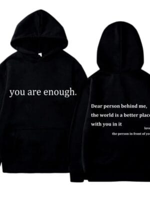 Dear Person Behind Me Hoodie – black