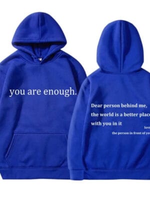 Dear Person Behind Me Hoodie – blue