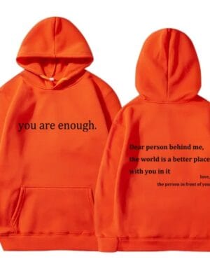 Dear Person Behind Me Hoodie – orange