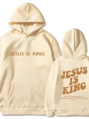 Jesus Is King Hoodie – khaki