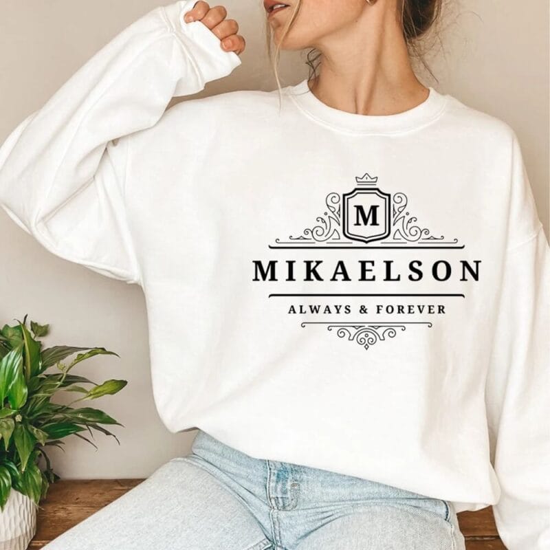 Mikaelson Always and Forever Sweatshirt – white