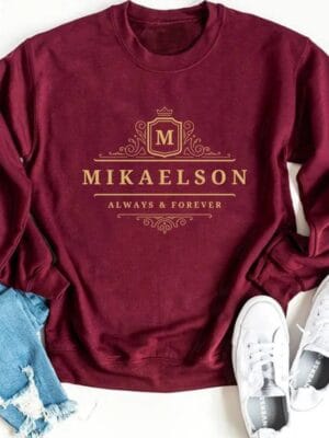 Mikaelson Always and Forever Sweatshirt – wine-red