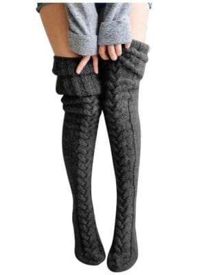 Thick-cable-knit-thigh-high-socks-dark-grey-3