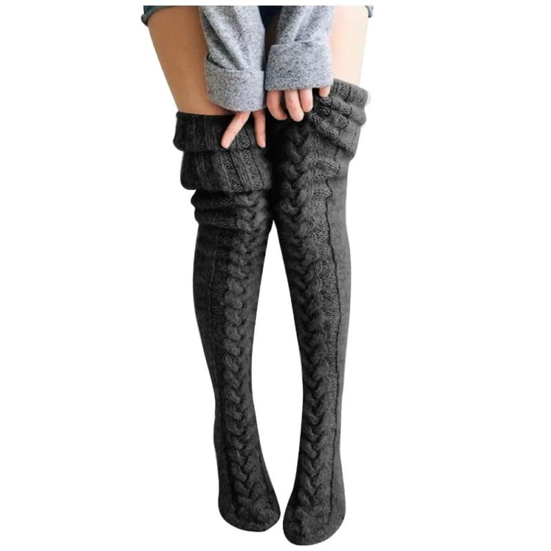 Thick-cable-knit-thigh-high-socks-dark-grey-3